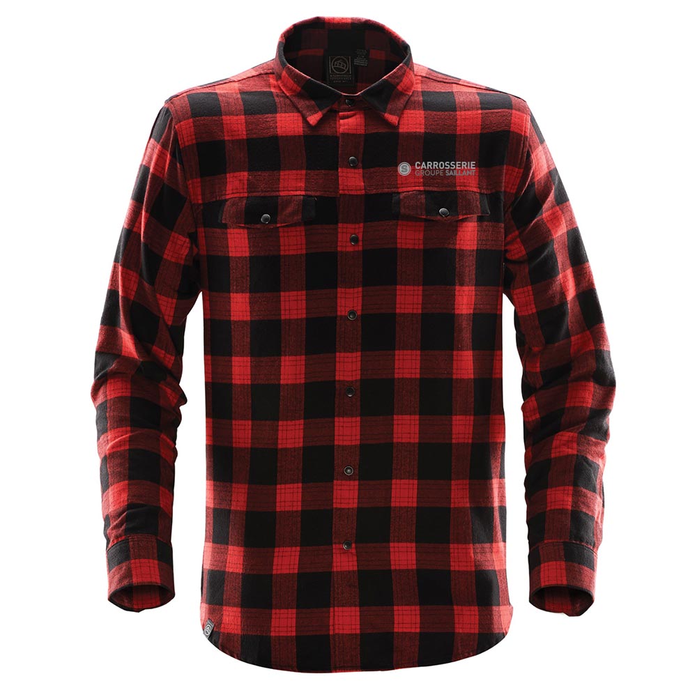 Chemise Logan à bouton-pression pour homme - Carrosserie Groupe Saillant