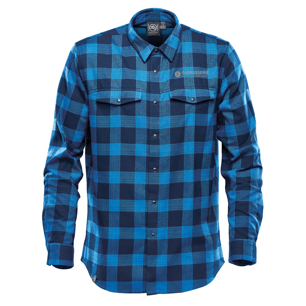 Chemise Logan à bouton-pression pour homme - Carrosserie Groupe Saillant