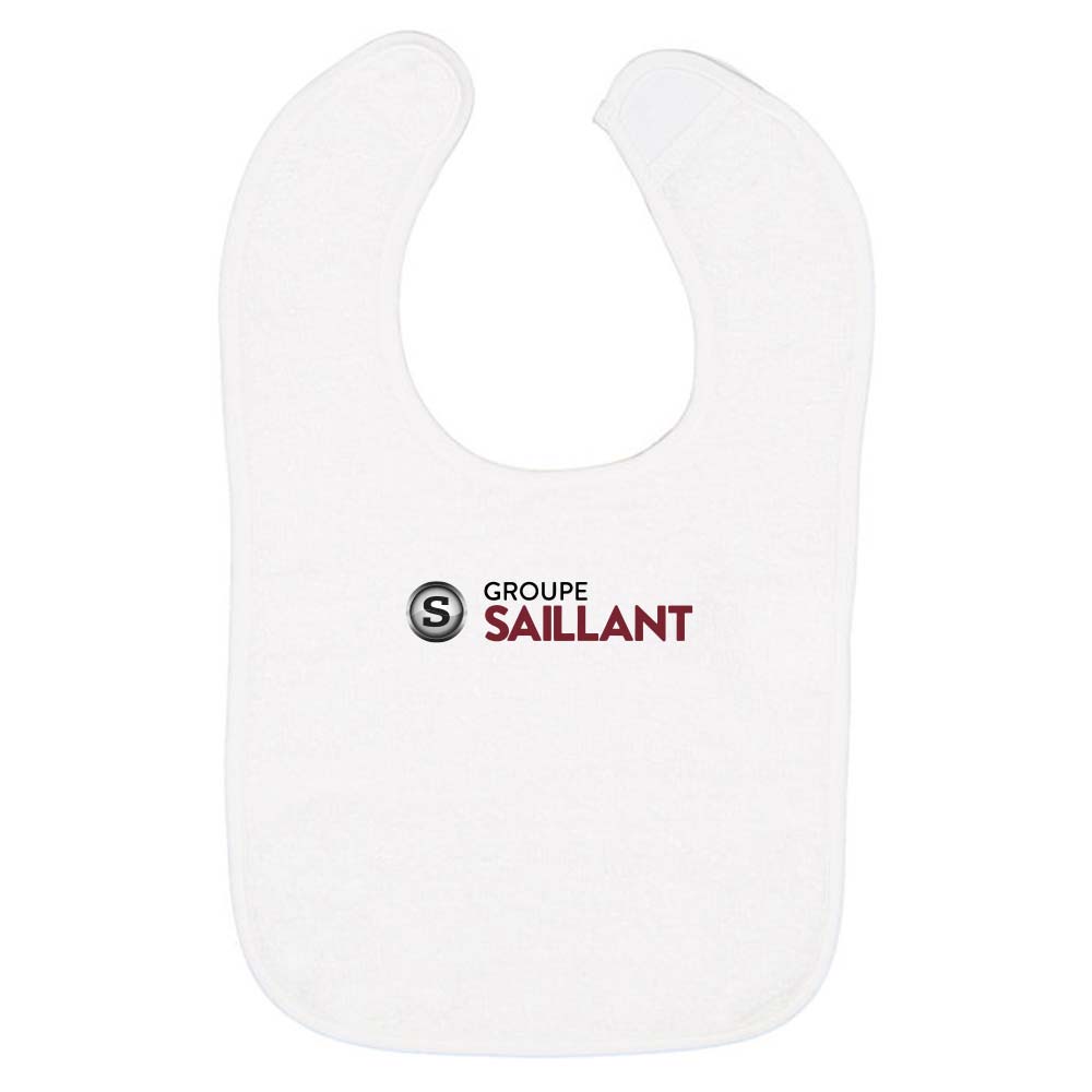 Bavoir à bordures contrastées Rabbit Skins pour bébé - Groupe Saillant