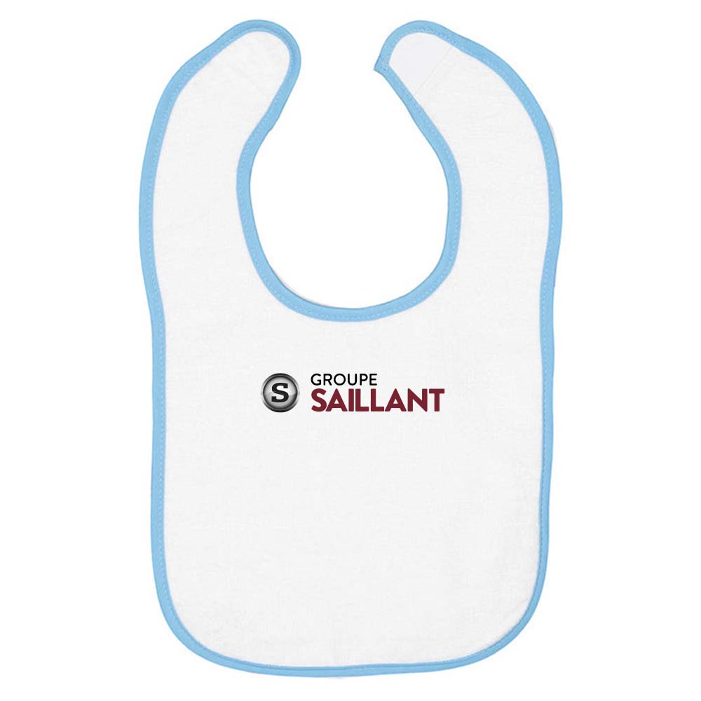 Bavoir à bordures contrastées Rabbit Skins pour bébé - Groupe Saillant