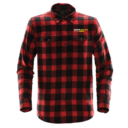 Chemise Logan à bouton-pression pour homme - Groupe Saillant Auto Crédit