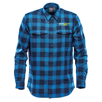Chemise Logan à bouton-pression pour homme - Groupe Saillant Auto Crédit