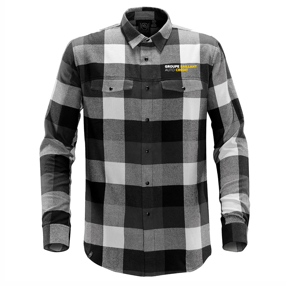 Chemise Logan à bouton-pression pour homme - Groupe Saillant Auto Crédit