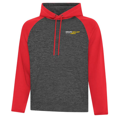 Chandail Chiné à capuchon en molleton deux tons dynamic pour homme - Groupe Saillant Auto Crédit