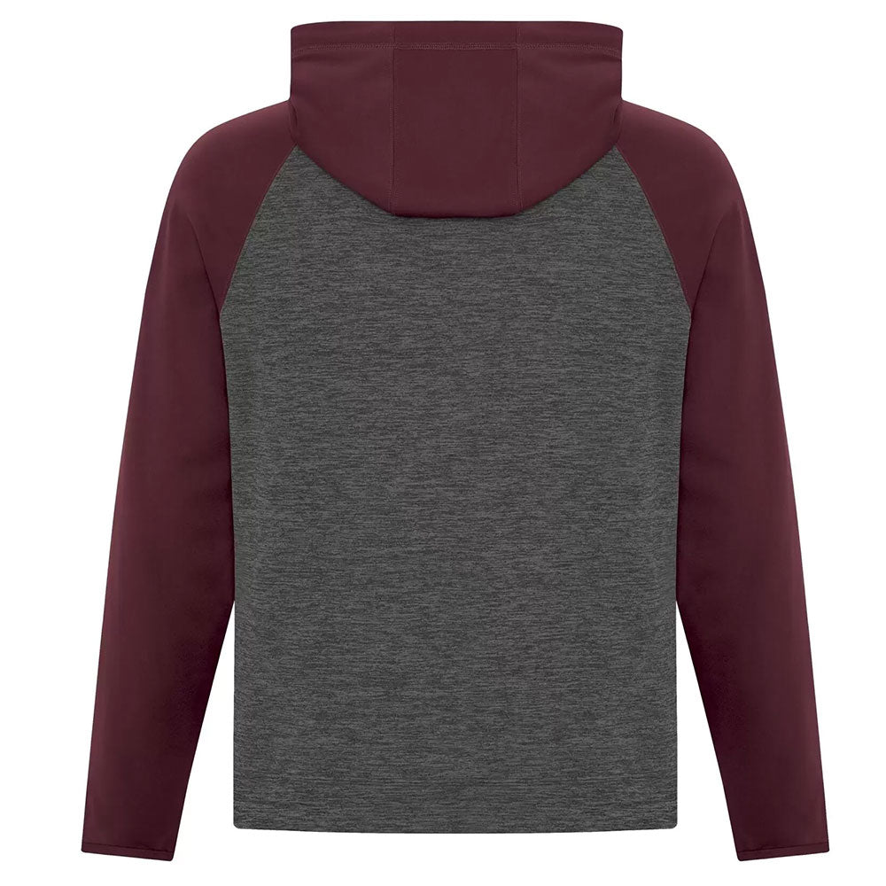 Chandail Chiné à capuchon en molleton deux tons dynamic pour homme - Carrosserie Groupe Saillant