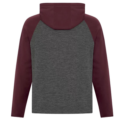 Chandail Chiné à capuchon en molleton deux tons dynamic pour homme - Carrosserie Groupe Saillant