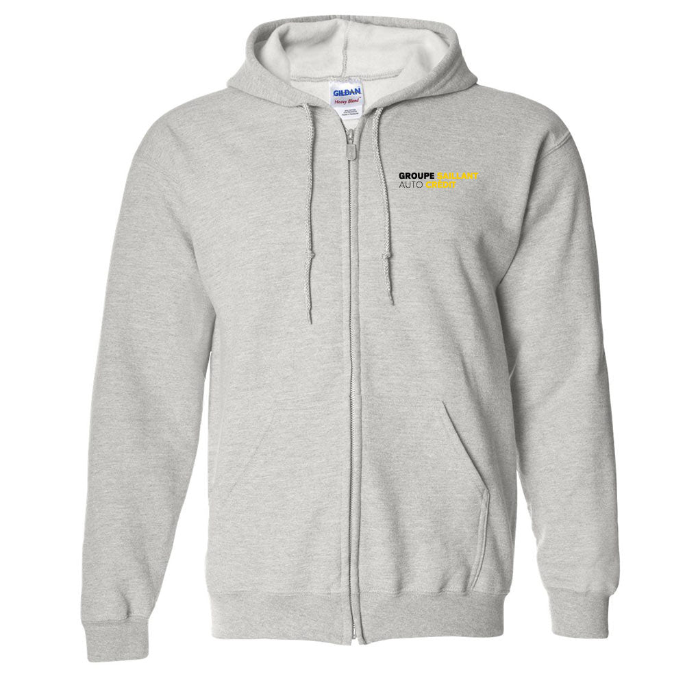 Molleton à capuchon avec zip pour homme - Groupe Saillant Auto Crédit