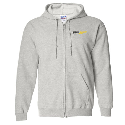 Molleton à capuchon avec zip pour homme - Groupe Saillant Auto Crédit